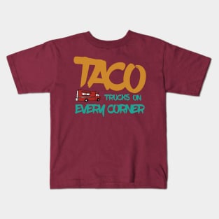 Tako Trucks On Every Corner Kids T-Shirt